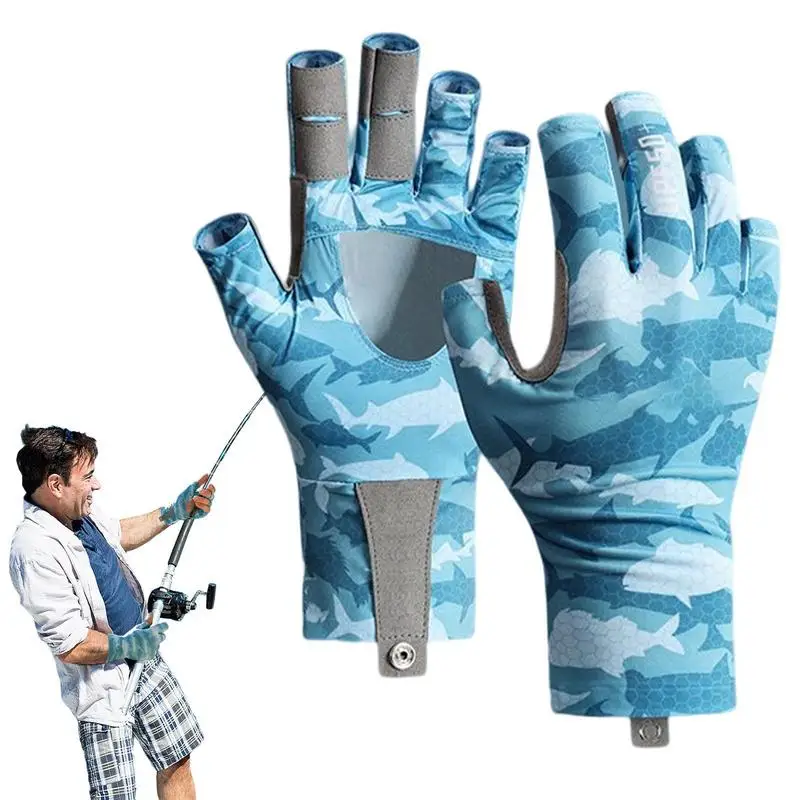 

Перчатки с открытыми пальцами для рыбалки, дышащие велосипедные перчатки, женские шелковые Нескользящие велосипедные перчатки с открытыми пальцами UPF50