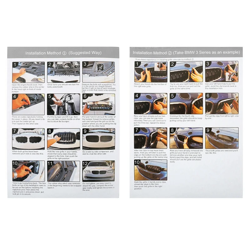 2 комплекта автомобильных аксессуаров: 1 комплект передняя решетка радиатора