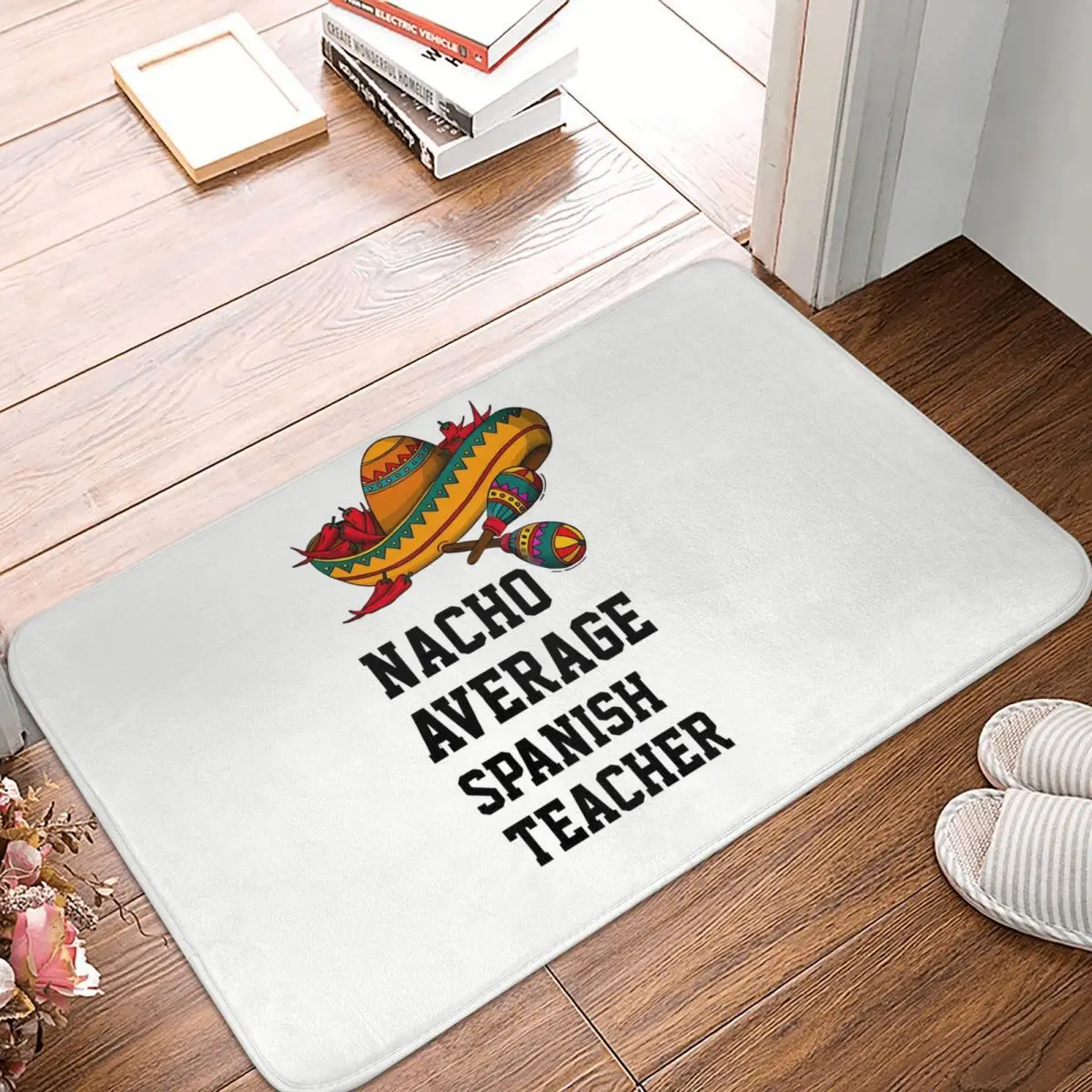 

Spanish Non-slip Doormat Nacho Average Bath Bedroom Mat Outdoor Carpet Indoor Pattern Decor