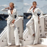white women suits 2 pieces satin with belt tailored fashion formal sexy real image coat pants mother of the bride causal prom