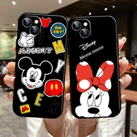 disney mickey minnie mouse phone case for funda iphone 13 11 pro max 12 mini x xr xs max 6 6s 7 8 plus se 2020 silicone cover