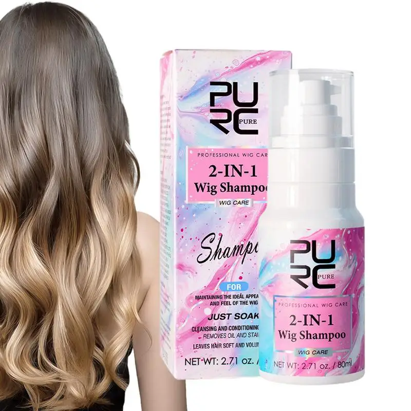 

Fake Hair Conditioning Shampoo Wig Frizz Control Conditioner Nourishing And Fragrant Wig Cleansing Shampoo For Synthetic Hair