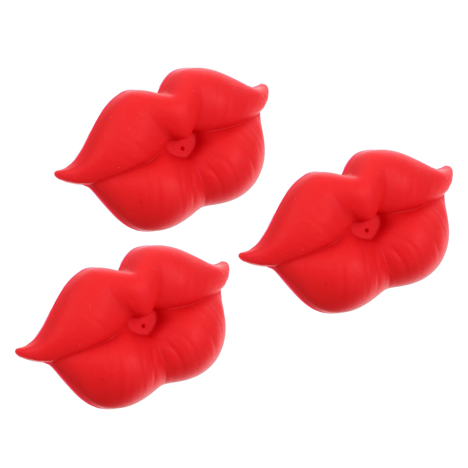 

3Pcs Silicone Pacifiers Lip Shaped Pacifier Silicone Funny Pacifier Infant Comfort Tool