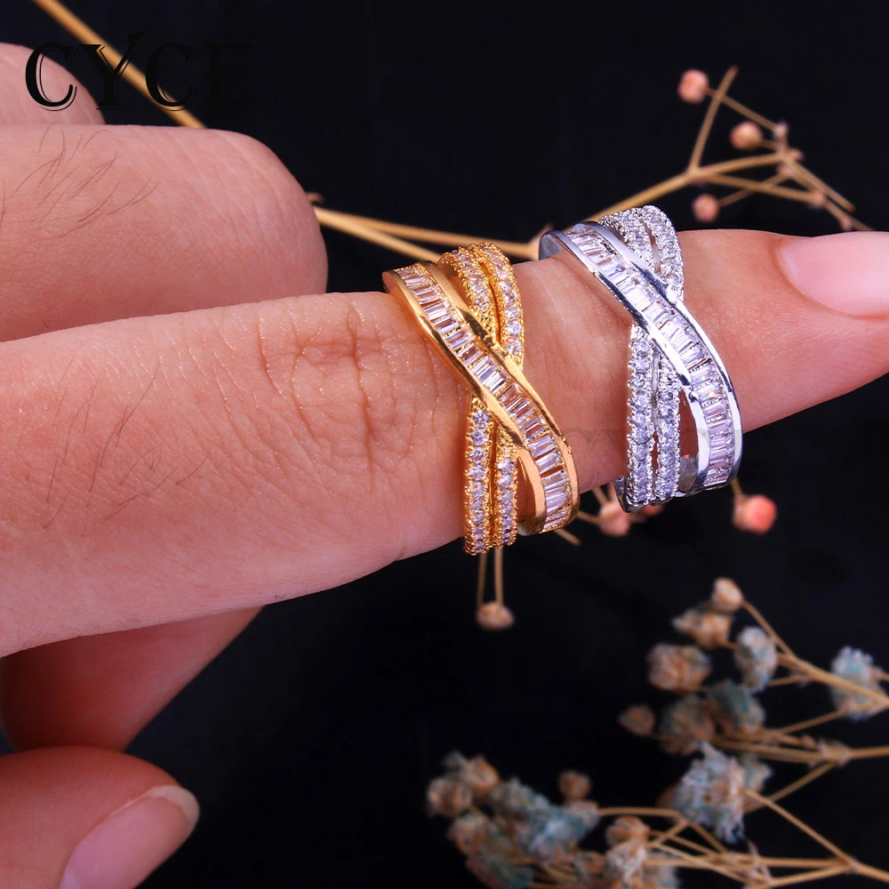 

CYCE 2021 Trendy High-class Sense Light Luxury Open Rings For Women Jewelry Niche Design Simple Zircon Rings Wedding Accessories