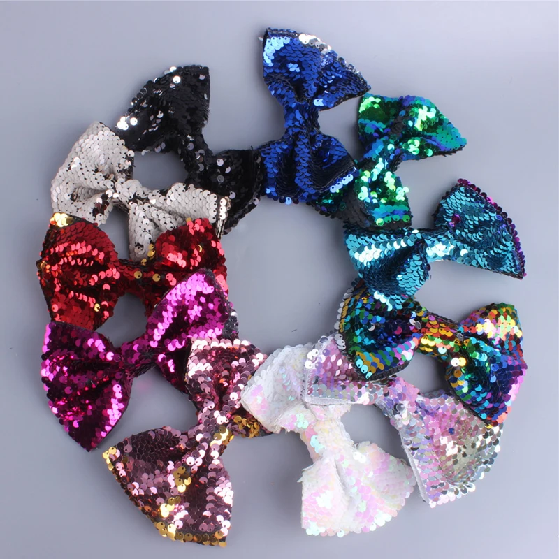 

Sequins Bow Barrettes Hairpins Hair Clip Tie Decor Accessories Girls Kid Cute Multicolor Bowknot Accessories Party