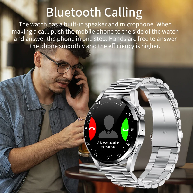 Умные часы LIGE AMOLED Bluetooth с вызовом спортивный фитнес-трекер мониторинг сна