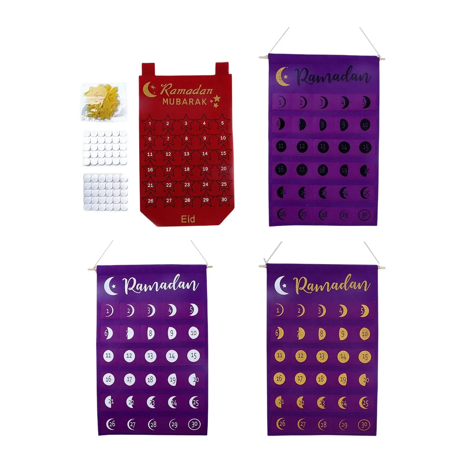 

Ramadan Advent Calendar Countdown Calendar Eid Mubarak for Party Bedroom