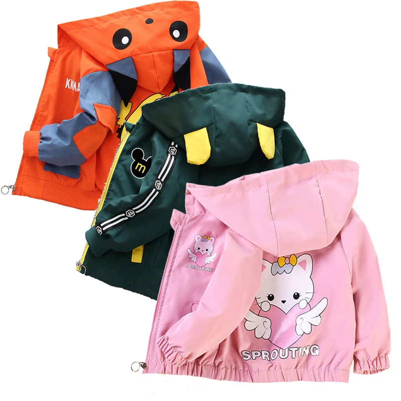 Новинка Осенняя детская одежда мультяшная куртка hello kitty для мальчиков девочек