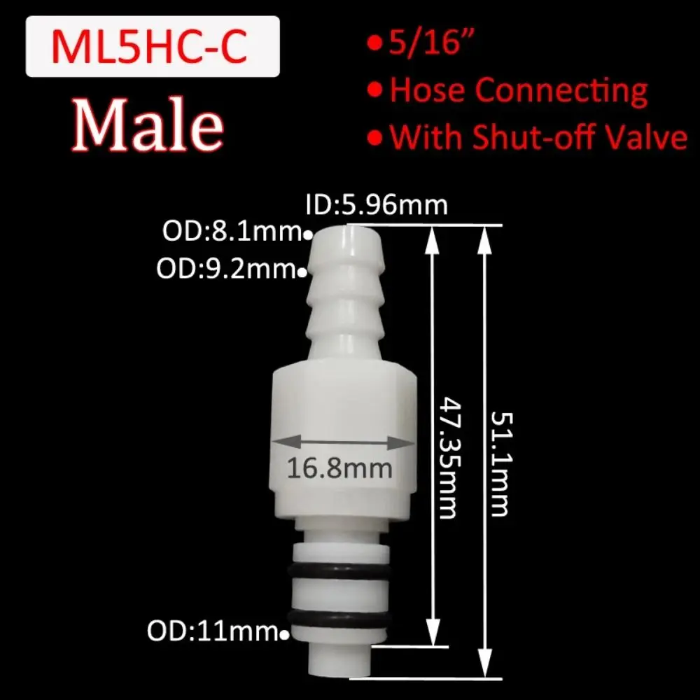 

1 шт. 5/16 3/8 шланговое соединение L-серии шланговое соединение с зазубринами быстроразъемное соединение фитинговое соединение мужской женский трубный соединитель