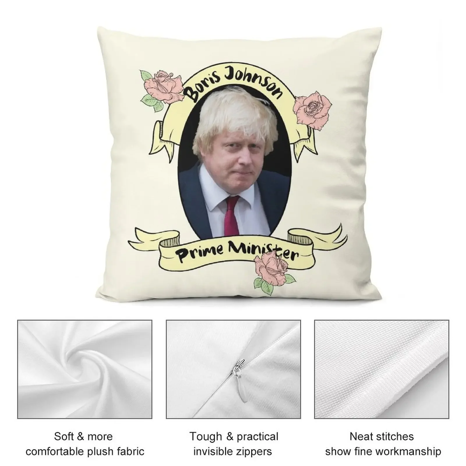 Декоративная подушка Борис Джонсон полиэстер