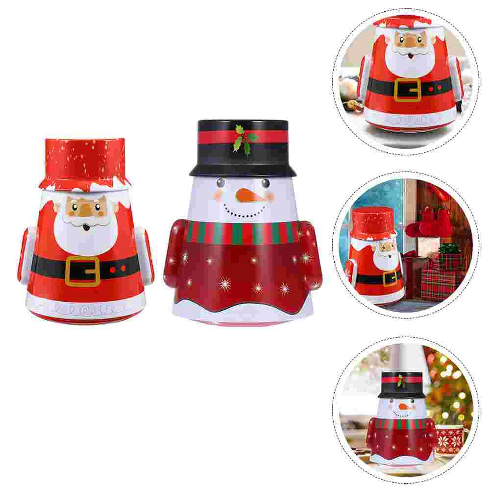 

Box Tin Christmas Candy Jar Tinplate Gift Cookieempty Tins Holiday Iron Metal Boxes Canister Treatpartymerry Container Holder
