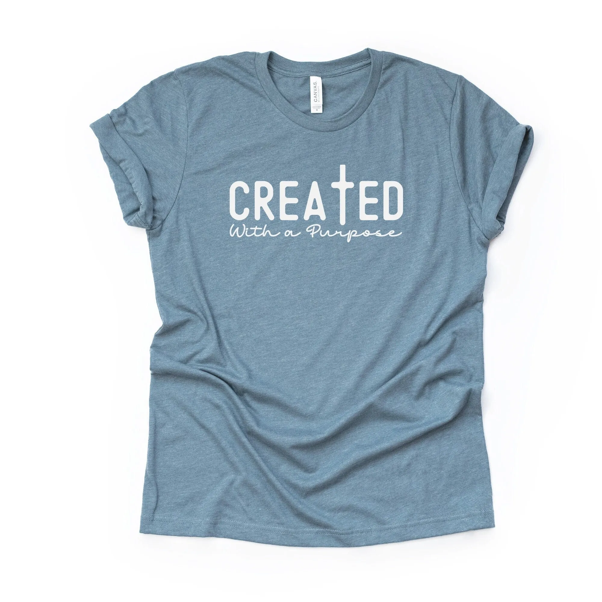 Кристианская футболка созданная с простым крестом Бога дизайн премиум унисекс 6