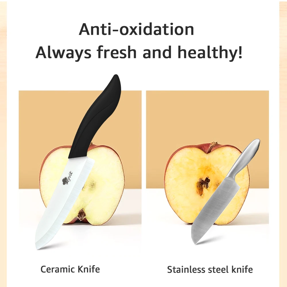 Керамический нож 3 4 5 6 дюймов практичный шеф-повара для ломтиков фруктов лезвие