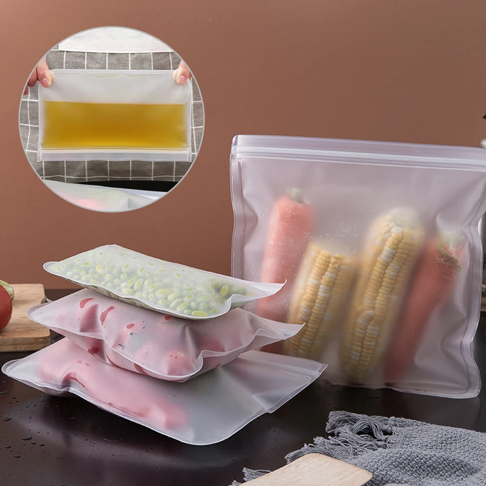 

12 шт., пакеты для хранения пищевых продуктов, 3 размера