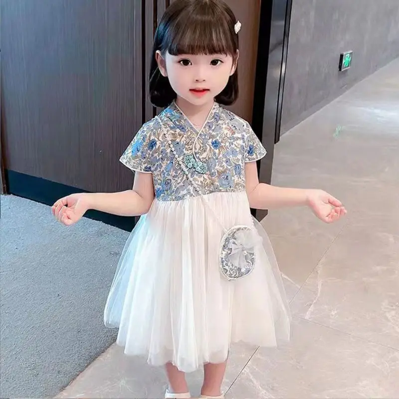 

Baby Cute Floral Dress Summer Short Sleeve Cotton Lace Dresses For Kids Girl Flower Princess Dress Toddler Girls Dress