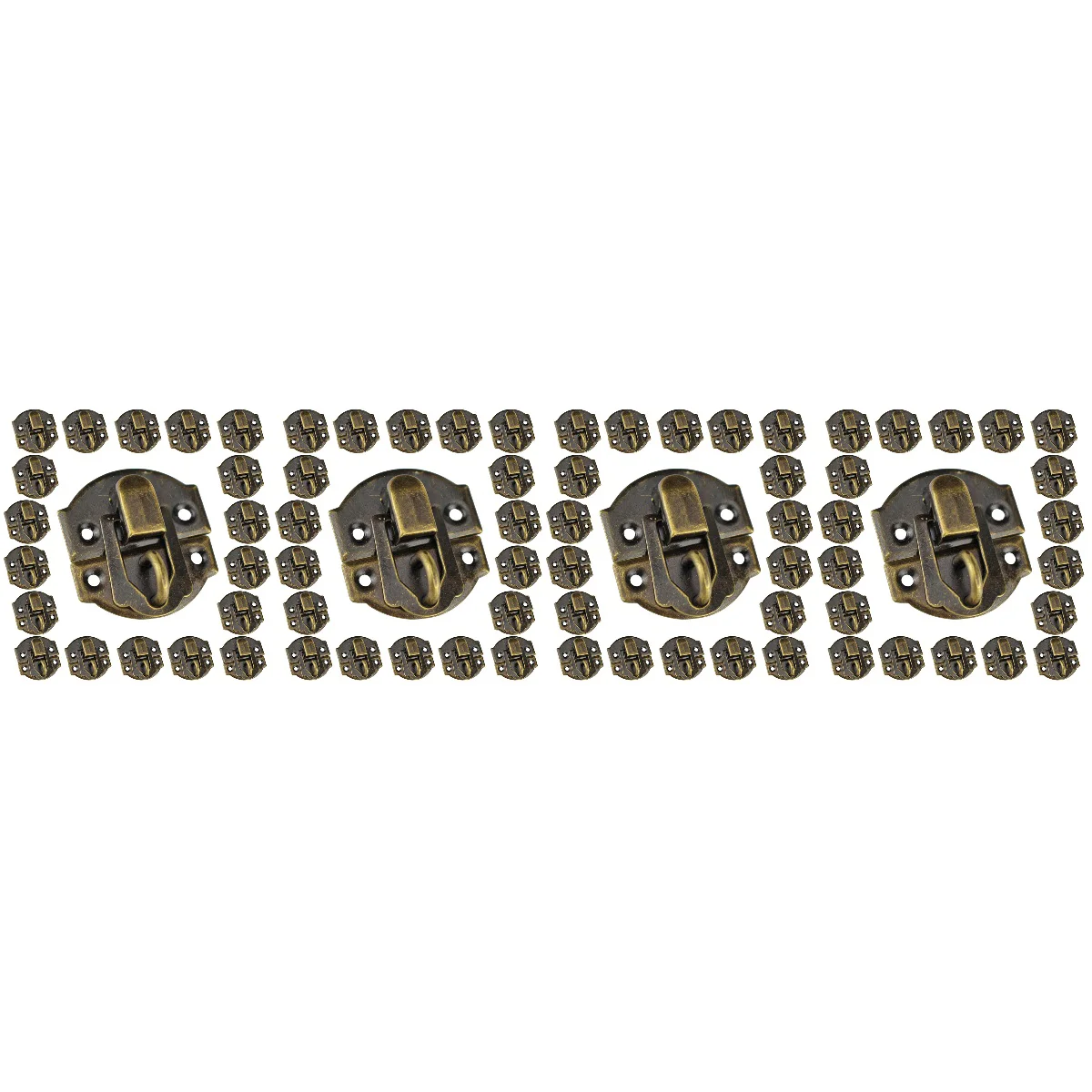 

120 pcs Hasp Latch Vintage Buckle Latch Drawer Decorative Hasp Latch Supply