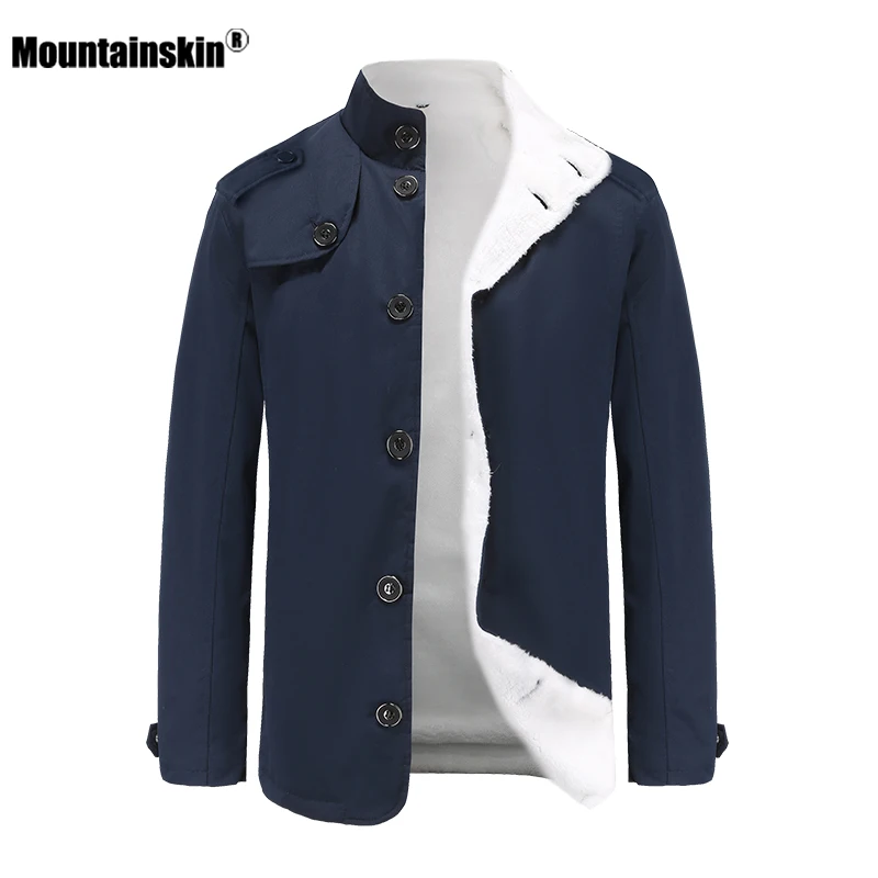 

Мужская зимняя куртка Mountainskin, теплая свободная парка с хлопковой подкладкой, повседневная мужская куртка, MT709