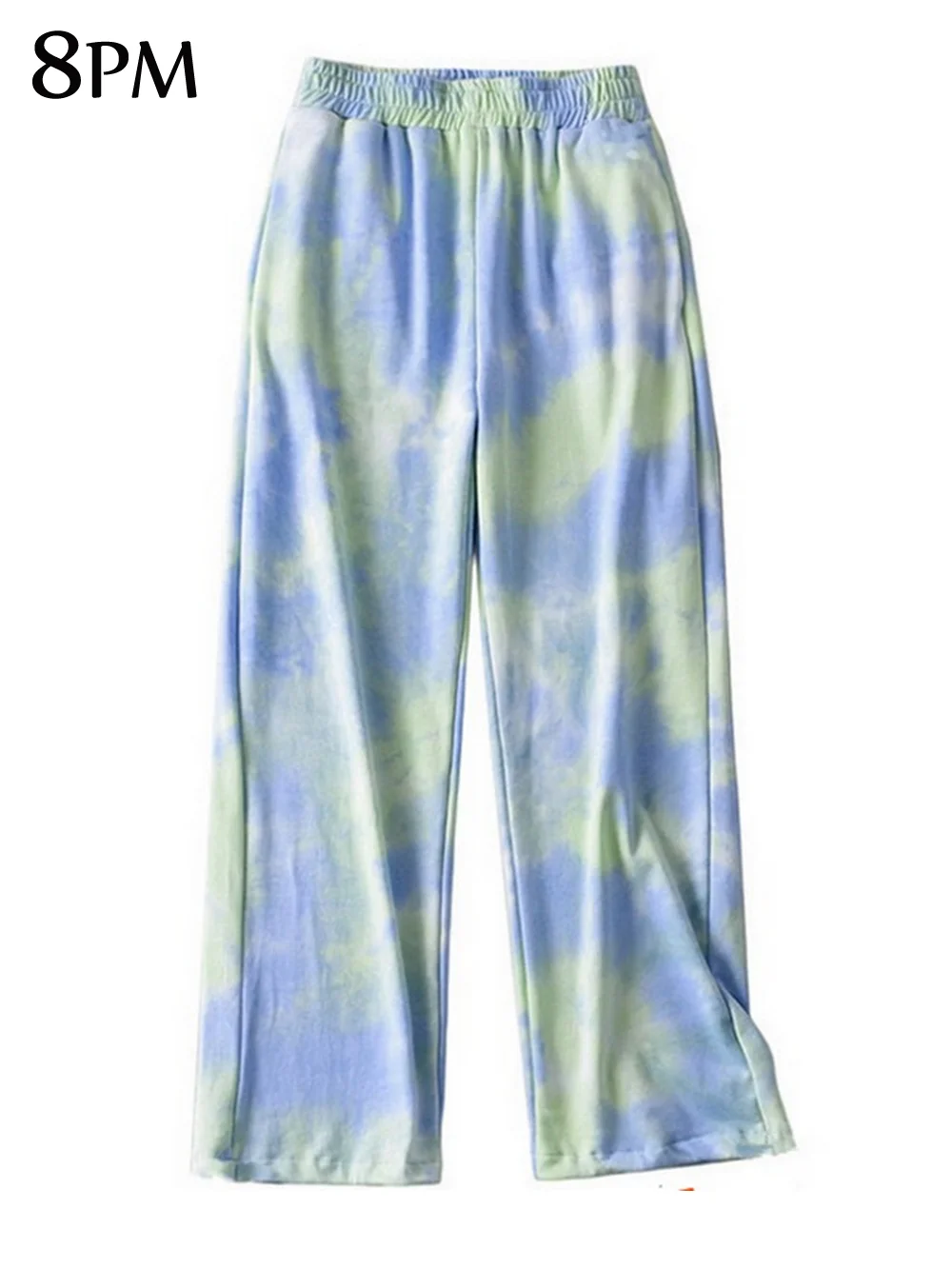 

Batik Pajamas Pants Women Fashion Tie Dyed Straight Wide Leg Trousers High Waist Casual Female Trousers Streetwear ouc1152