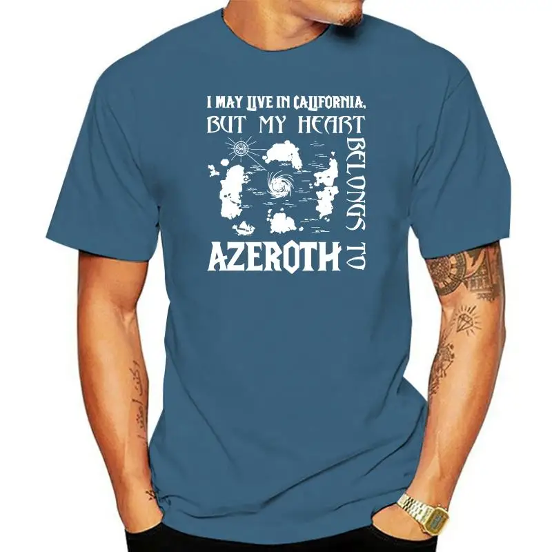 

Футболка с надписью «My Heart is To Azeroth»