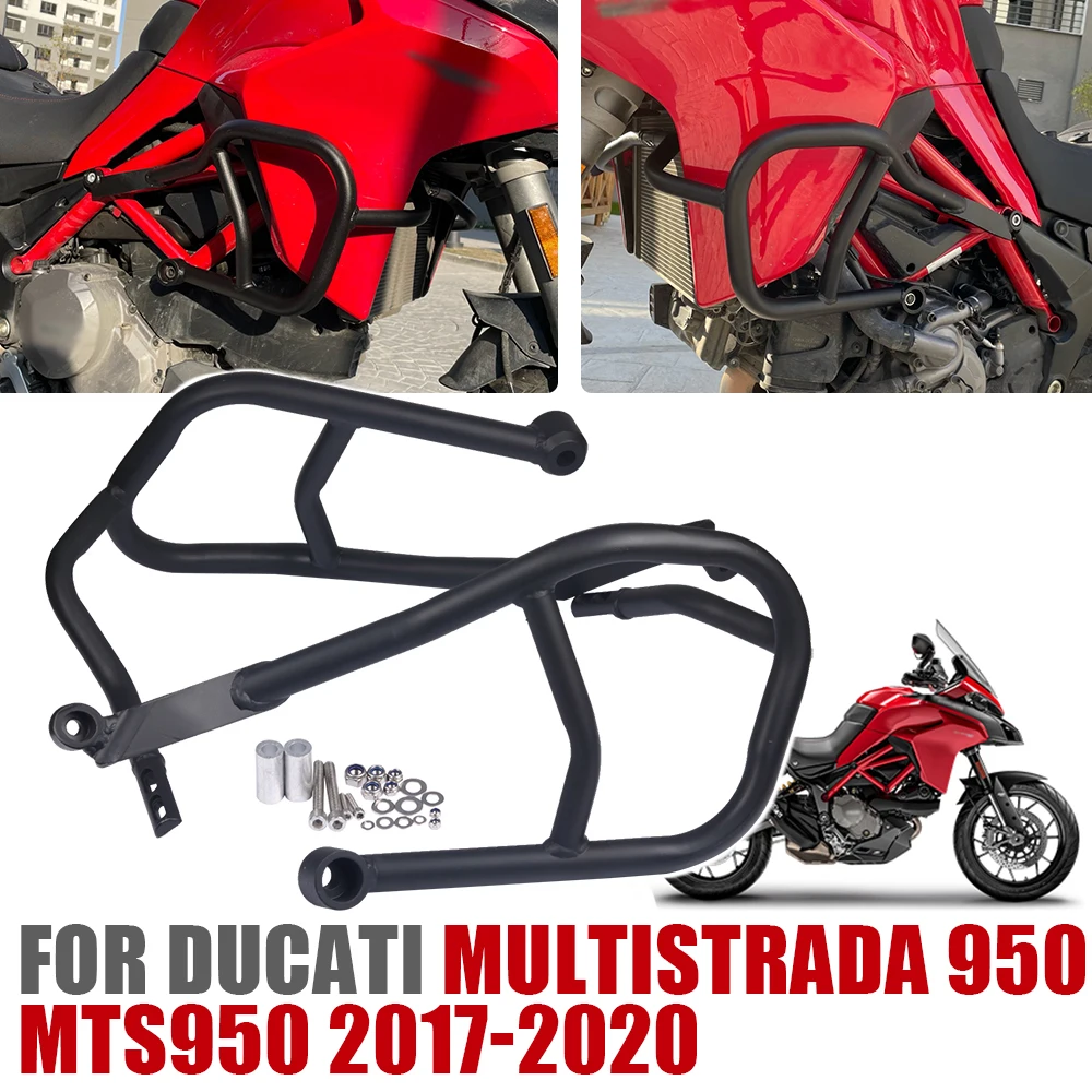 For DUCATI Multistrada 950 MTS 950 MTS950 2017 - 2020 Motorcycle Accessories Engine Guard Bumper Crash Bar Stunt Cage Protector