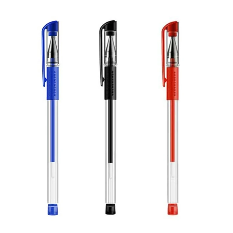 

10pcs/Pack Refillable Gel Pens Black Blue Red Gel Pen Pen Set for Student School