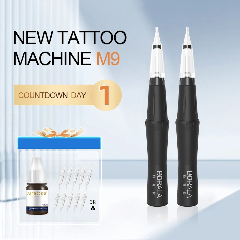 

Borala M9 Tattoo Machine Professional Tattoo Machine Microblading Body Eyebrow Lip PMU Gun Pen Needle Permanent Makeup Supplies