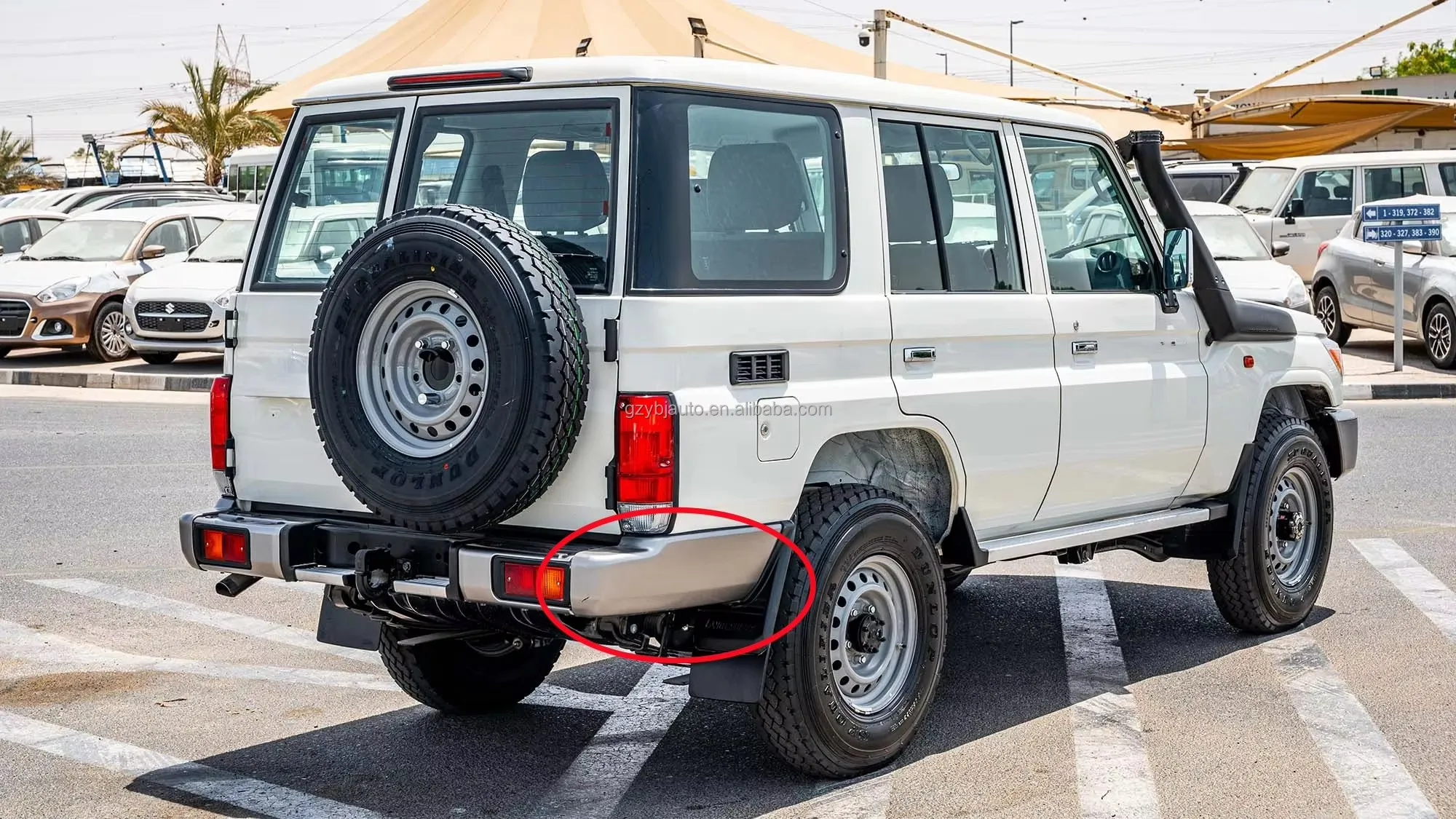 Защита углов автомобиля с подсветкой для Landcruiser LC70 78 LC76 HZJ76 LC79 (2007-2021) – Задние угловые накладки для внедорожников (В НАЛИЧИИ) (art.: 3920dc5b2ce82) - 3920dc5b2ce82