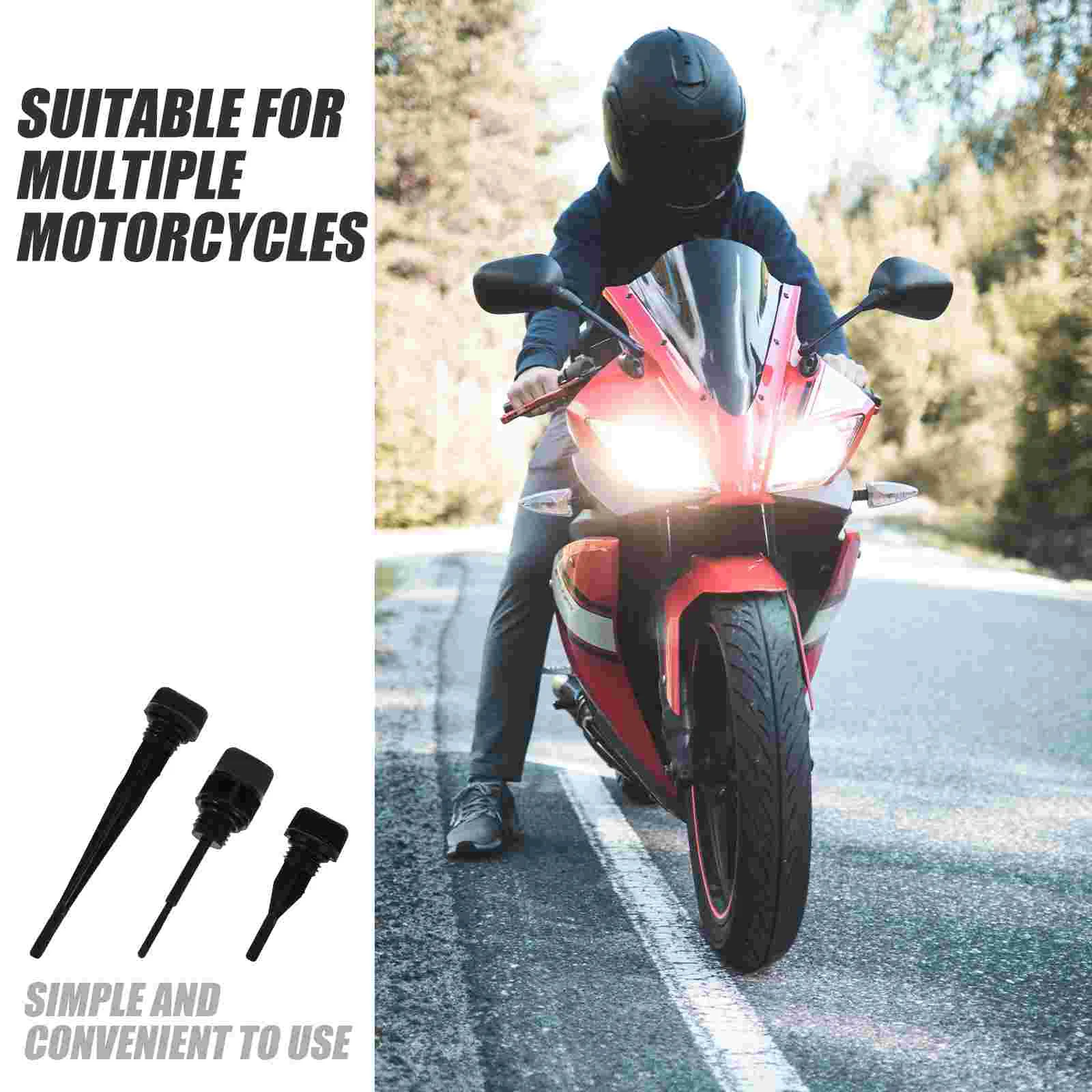 3 шт. маслозаливной масляный бак мотоцикла крышки датчика уровня масла