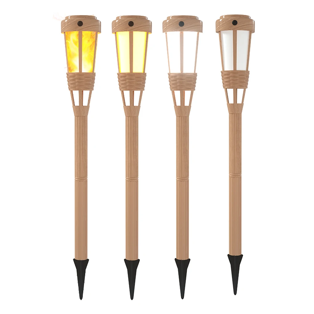 

4 Pack LED Solar Light Ground Torch Lamp Decorative Lighting Path