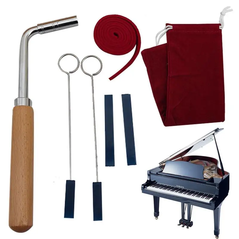 

Инструмент для фортепиано-тюнера, 7 шт./набор, набор инструментов для тюнинга с деревянной ручкой, музыкальные инструменты, инструменты для фортепиано для художественных школ, фортепиано