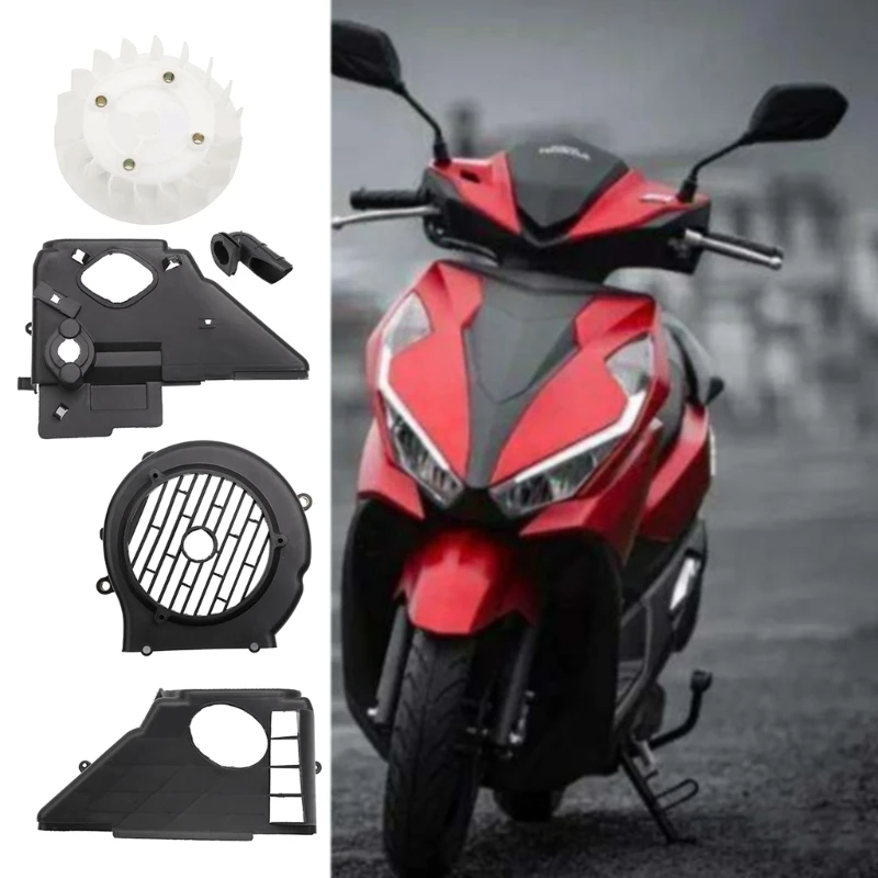 

Complete Air Cooling Shroud Sets with Fan Cover For GY6 125cc 150cc Go Kart,Scooter GTWS