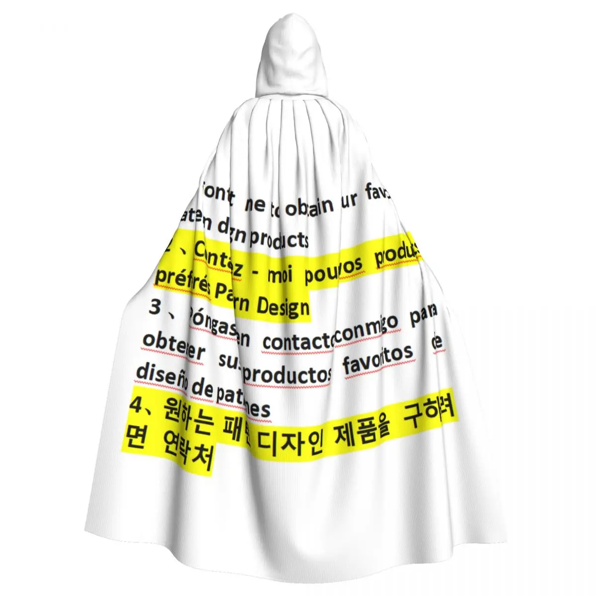 Длинный плащ с капюшоном по индивидуальному заказу средневековый костюм ведьмы