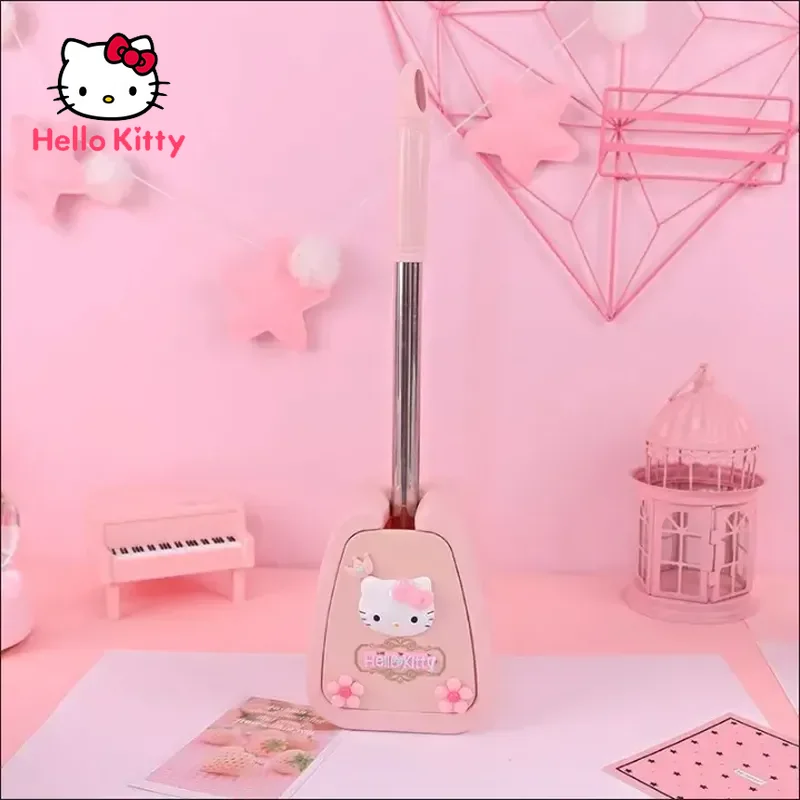 Hello Kitty Home Bathroom Toilet Brush No Dead Corners Toilet Brush with Storage Box Suitable for Bathroom Cleaning Artifact  - buy with discount