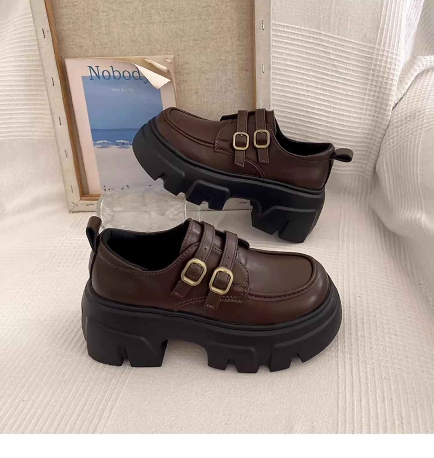 Женская обувь осенние оксфорды Modis без шнуровки женская в британском стиле