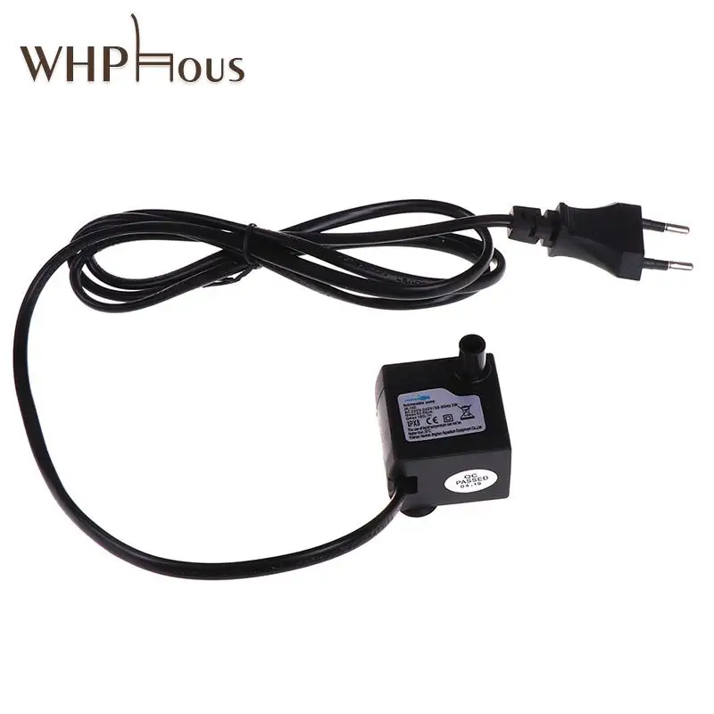 

AC 220V 3W Water Pump EU Plug Rate Aquarium Waterproof Pump Mini Submersible Water Pump