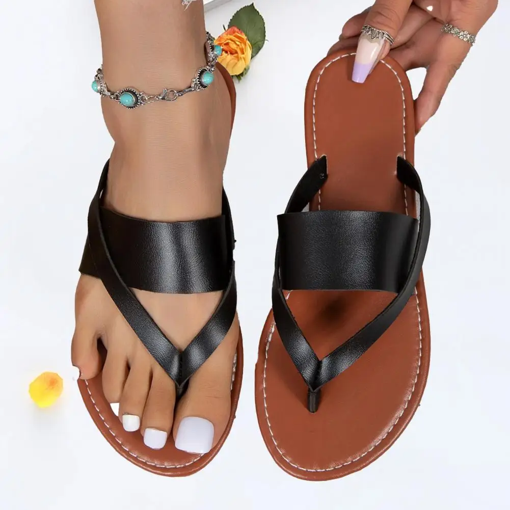 

1 Pair Trendy Hollow Retro Women Summer Leisure Flip Flops Slides Sandals Daily Wear Walking Slippers Beach Slippers