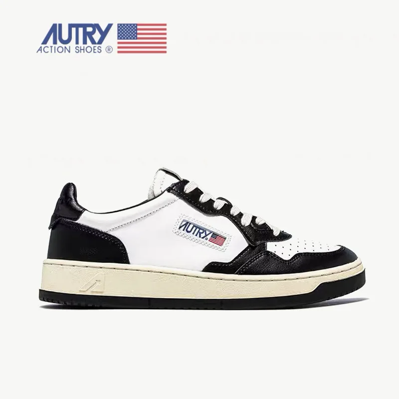

Autry Skateboarding Shoes Medalist Sneakers Men Women Sliver Casual Shoes Low Leather Triple Outdoor Rubber Platform Trainers