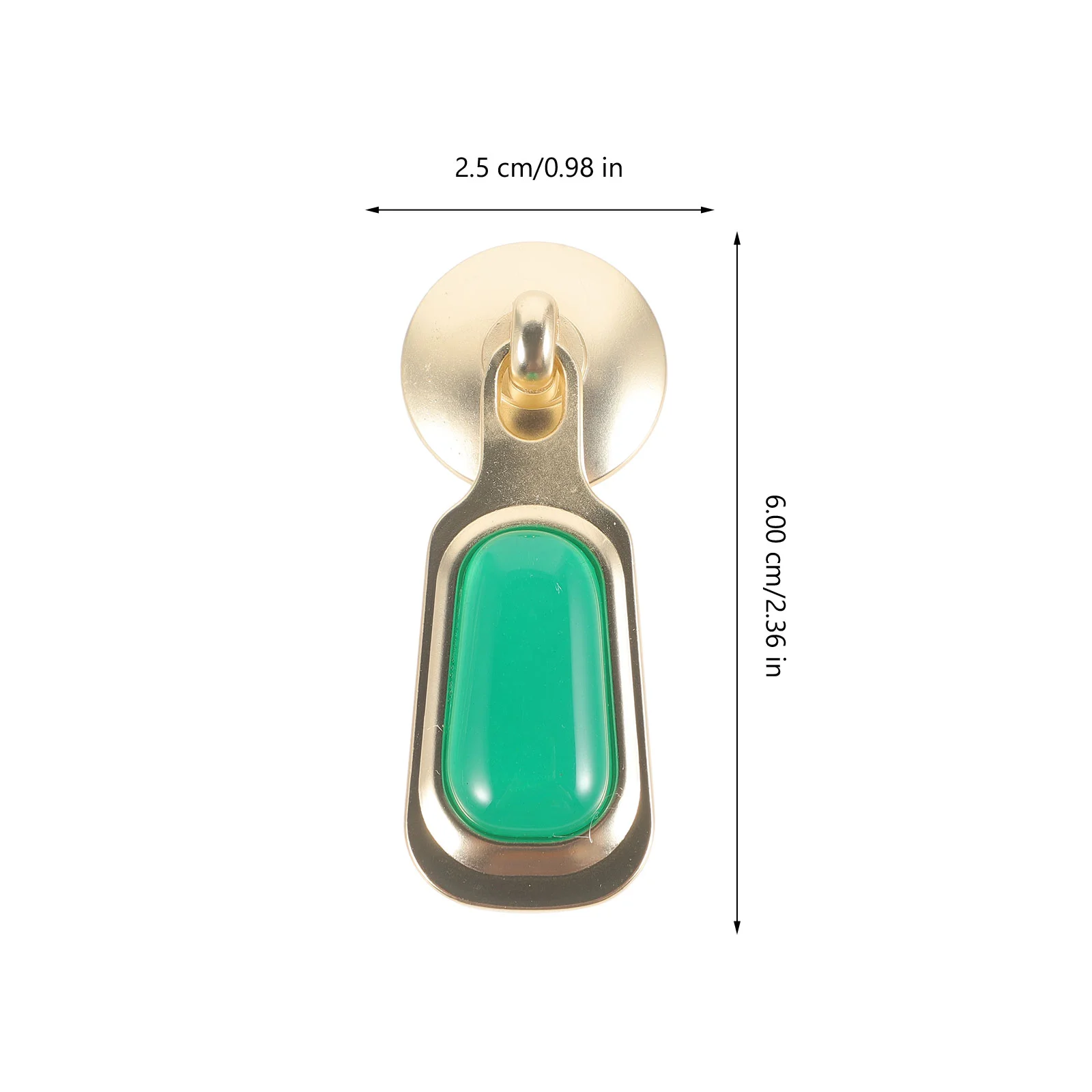 Китайская нефритовая подвесная ручка из цинкового сплава инкрустированная