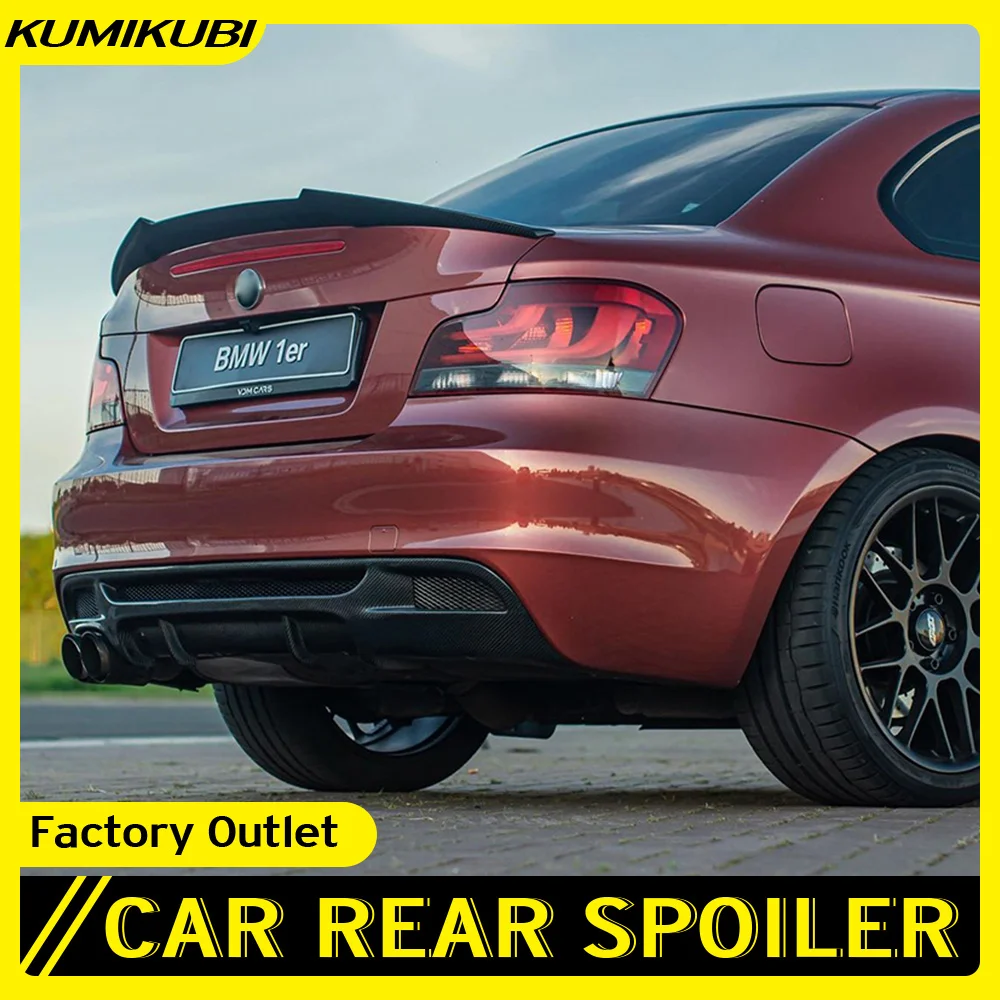 

For BMW 1 series E82 Real Carbon Fiber / FRP Spoiler Car Styling M4 Style Rear Trunk Wing Lip Spoiler For E82 Spoiler 2008-2013