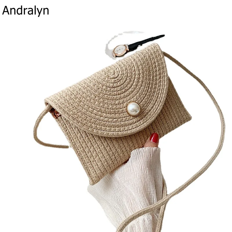 

Woven Bags for Women Designer Luxury Messenger Bag Pearl Small Capacity Shoulder Bag Designer Purses Handmade Crossbody Bags