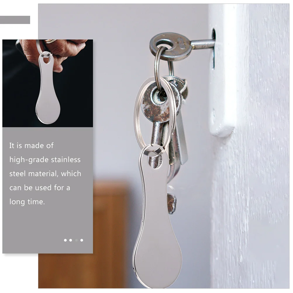 4 шт. брелок для ключей грузовика жетон покупок тележка 780X300X020 см удобные кольца