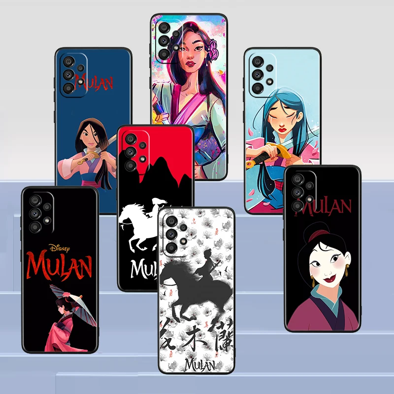 

Girl Mulan Cool For Samsung A53 A52 A54 A13 A12 A32 A71 A33 A73 A72 A51 A21S A04 A03 5G Black Phone Case Cover