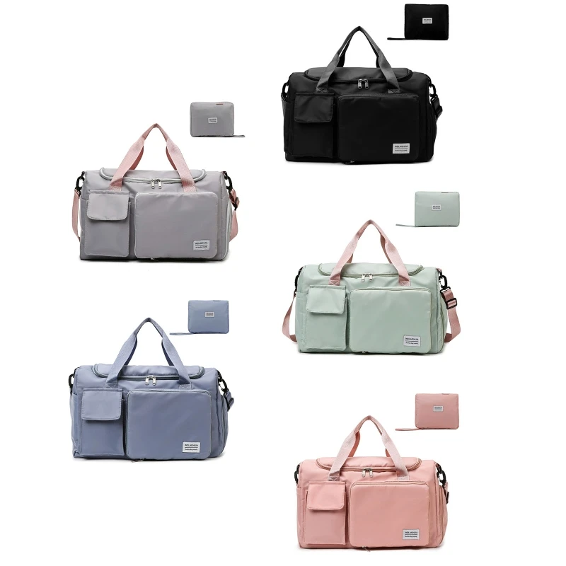 

Складные дорожные сумки, вместительная спортивная сумка через плечо для выходных, для женщин и мужчин