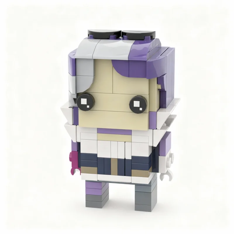 Фото 140 шт. MOC Minerva BrickHead - модель Warframe BrickHeadz, строительные блоки, игрушки, архитектурные элементы, идея для рождественского подарка, коллекция Brick. №1