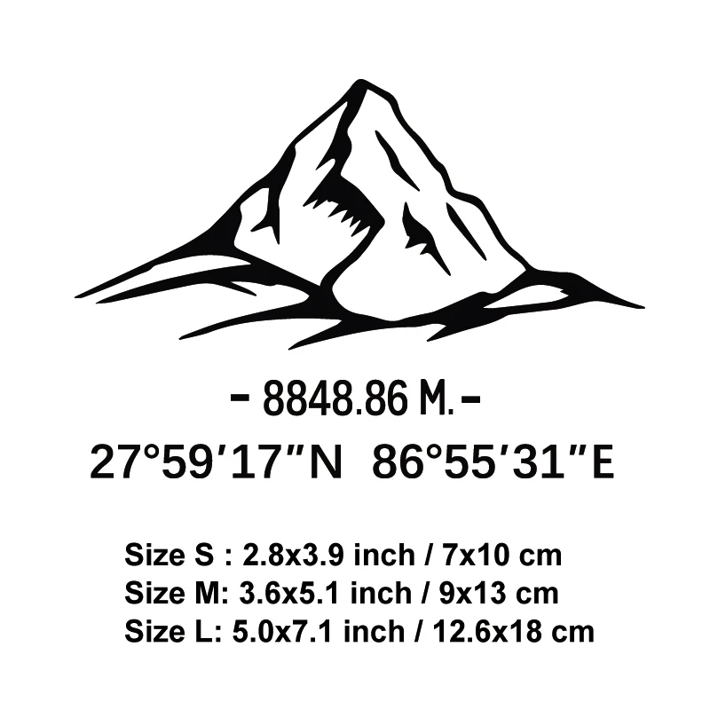 

Наклейка Mount Everest, с наклейкой «Да здравствует и позже», и модная, высокого качества для автомобилей, грузовиков, сноубордов и ноутбуков