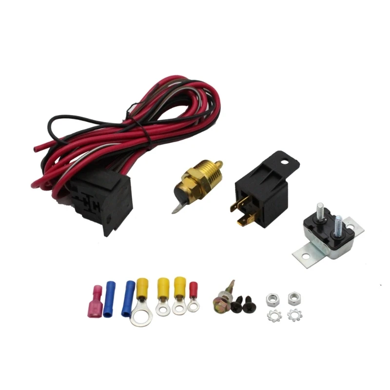 

Car 3/8" 175~185 Electric Engine Fan Thermostat Temperature RelaysSwitch for 396