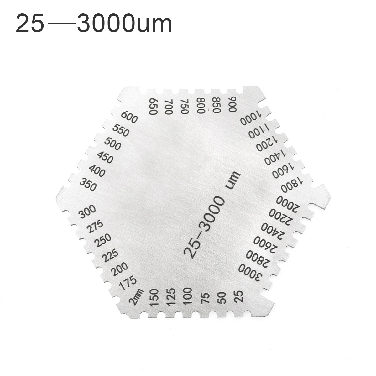 

High Precision Wet Film Thickness Gauge Hexagon 2mm Stainless Steel Wet Film Comb Card for Thickness Measure Paint Coating