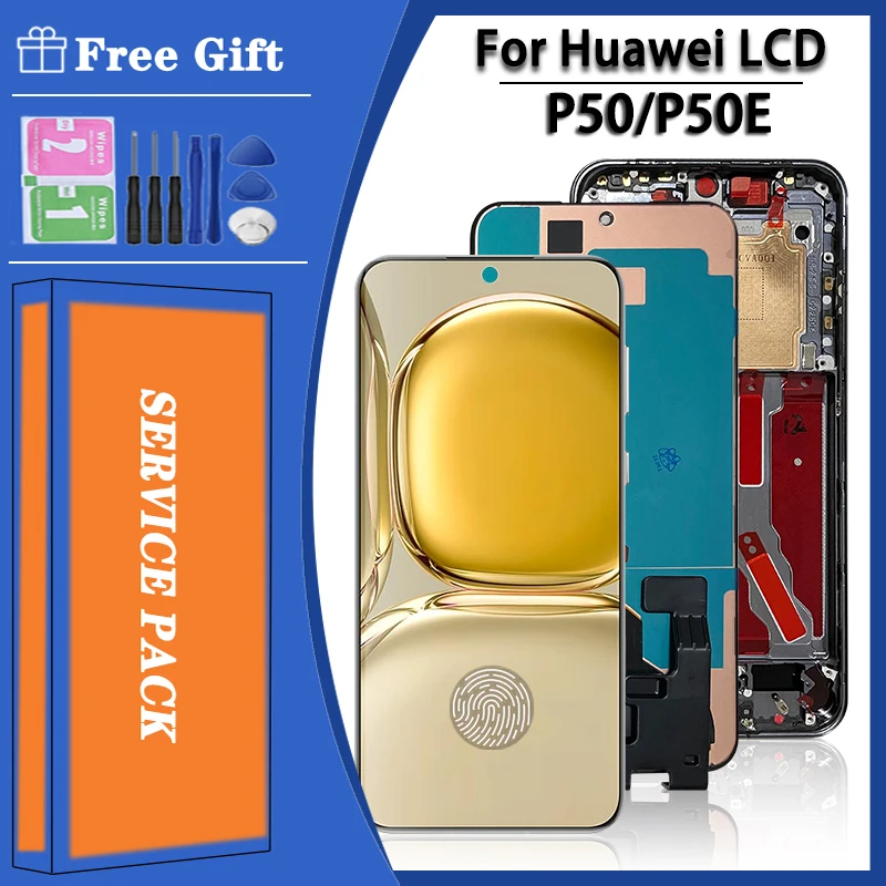 6 5 &quotAMOLED для Huawei P50 ЖК-дисплей сенсорный экран дигитайзер в сборе P50E фоторамка
