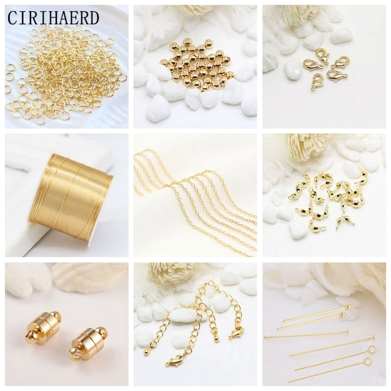3 Type 14K Gold Plated Earring Clasps Round Hoop Earring Hooks DIY Jewellery Making Supplies Findings Pearl Earrings Accessories images - 6