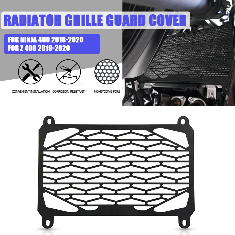 

Radiator Guard Cover For Kawasaki NINJA 400 NINJA400 Z400 2018 2019 Motorcycle Radiator Guard Motorcycle Z 400/Ninja 400